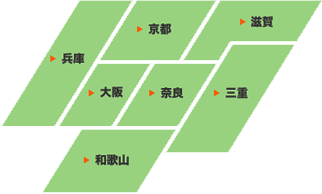 関西の地図